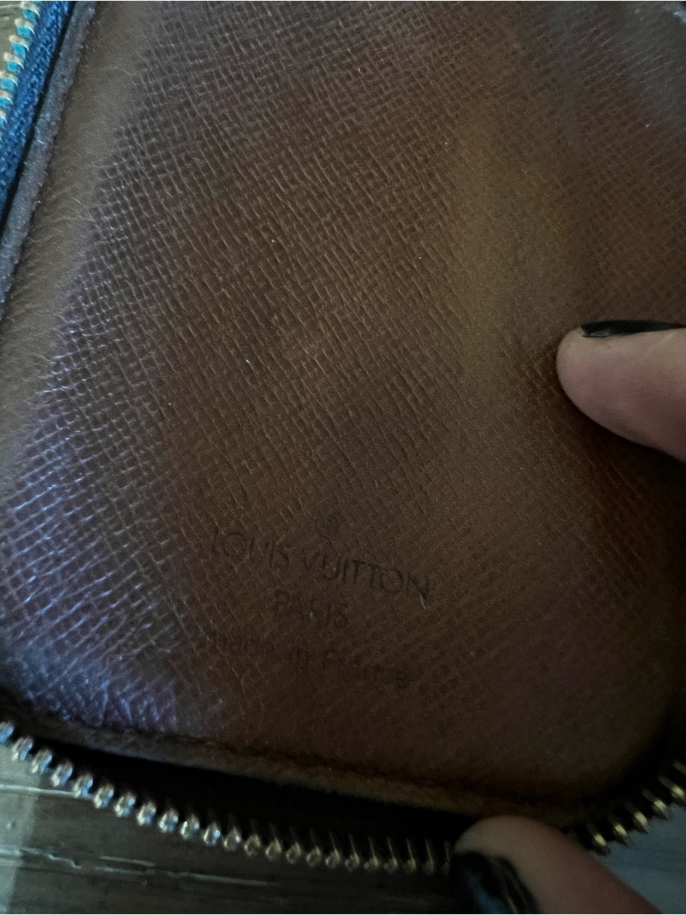 Louis Vuitton Monogram Canvas Zip Wallet in Brown and Gold - Picture 8 of 10
